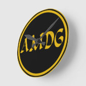 HORLOGE RONDE AMDG (Angle)