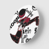 Horloge Ronde Amenez-le - Jouer à Noël & Space Mashup (Angle)