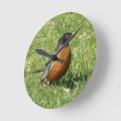 Horloge Ronde American Robin clock (Angle)