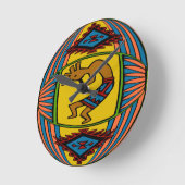 Horloge Ronde Amérindien KOKOPELLI (Angle)