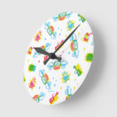 Horloge Ronde AMIS™ | Central Perk Neon Motif (Angle)