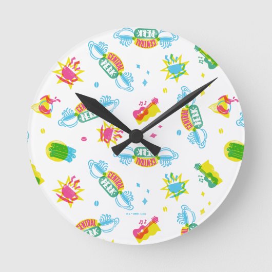 Horloge Ronde AMIS™ | Central Perk Neon Motif (Recto)
