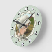 Horloge Ronde Amish Girl Bonnet (Angle)