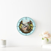 Horloge Ronde Amish Horseshoe Girl (Maison)