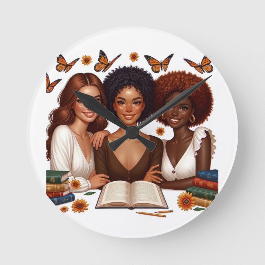 Horloge Ronde Amitié et mots (Recto)