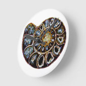 Horloge Ronde Ammonite (Angle)
