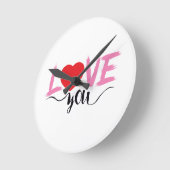 Horloge Ronde amour (Angle)