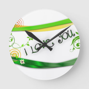 Horloge Ronde Amour