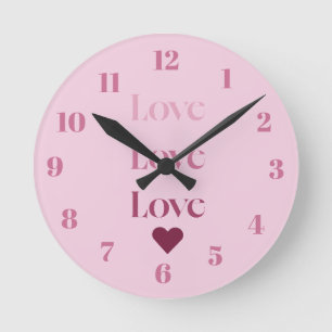 Horloge Ronde Amour amour amour
