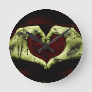 Horloge Ronde amour de zombi
