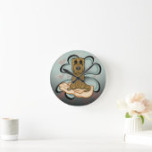 Horloge Ronde Amour des chiots (Maison)