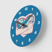 Horloge Ronde Amour Mère Terre (Angle)