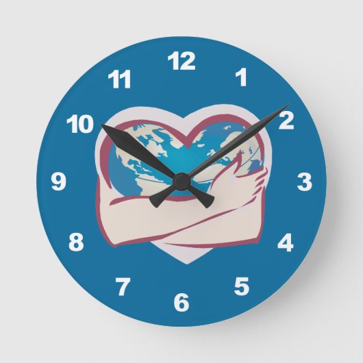 Horloge Ronde Amour Mère Terre (Recto)