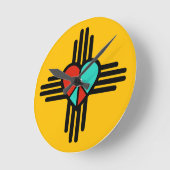 Horloge Ronde Amour, Nouveau-Mexique, Paix (Angle)