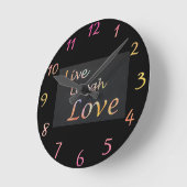 Horloge Ronde Amour riant en direct (Angle)