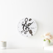 Horloge Ronde Amoureux de la musique (Maison)