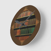 Horloge Ronde Amoureux des livres (Angle)