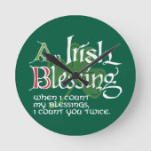 Horloge Ronde An Irish Blessing (Recto)