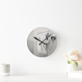 Horloge Ronde Analyse des toilettes (Maison)