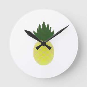 Horloge Ronde Ananas Artsy