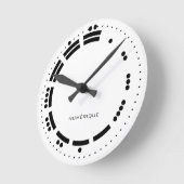Horloge Ronde Ancien Noir Blanc Maya Numéros Vector Art (Angle)