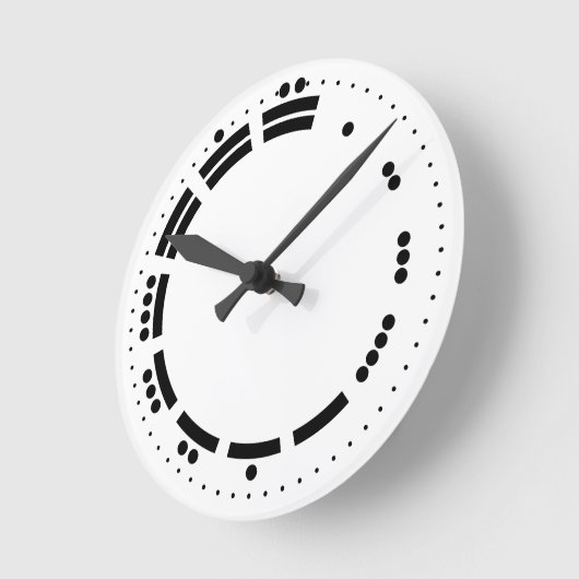 Horloge Ronde Ancien Noir Blanc Maya Numéros Vector Art (Angle)