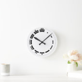 Horloge Ronde Ancien Noir Blanc Maya Numéros Vector Art (Maison)