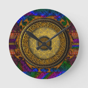 Horloge Ronde Ancien Tome Mystique des sorts et potions magiques