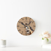 Horloge Ronde Âne Cute personnalisée (Maison)