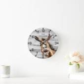 Horloge Ronde Âne Cute personnalisée (Maison)