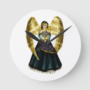 Horloge Ronde Ange de Chanukah