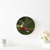 Horloge Ronde Ange de houx (Maison)