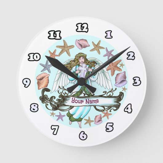 Horloge Ronde Ange de l'Océan (Recto)