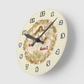 Horloge Ronde Ange de Véritable Amour (Angle)