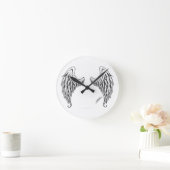 Horloge Ronde Angel Wings Clock (Maison)