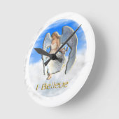 Horloge Ronde Anges (Angle)