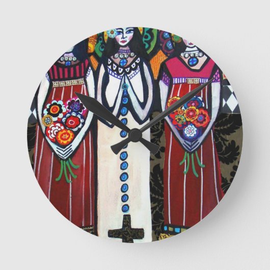 Horloge Ronde Anges mexicains (Recto)