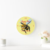 Horloge Ronde Angry Bee Thunder_Cove (Maison)