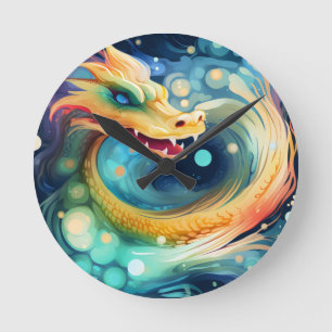 Horloge Ronde Animal de rêve dragon fantastique 1