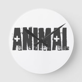 Horloge Ronde Animal - Salle de gym Fitness