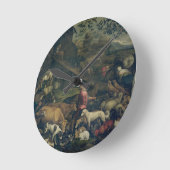 Horloge Ronde Animals Entering the Ark (Angle)