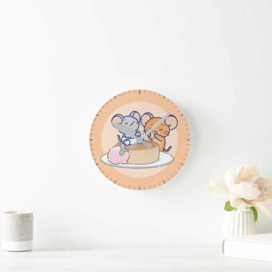 Horloge Ronde Anime Tuffy et Jerry Cheesecake (Maison)