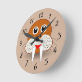 Horloge Ronde Animé Walrus (Angle)