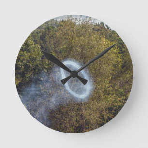 Horloge Ronde Anneau de fumée Cannon