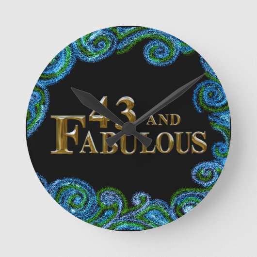 Horloge Ronde Anniversaire 43 ans (Recto)