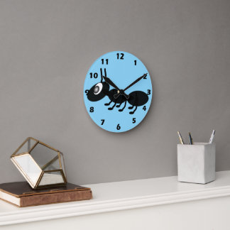 Horloge Ronde Ant Octopus Design