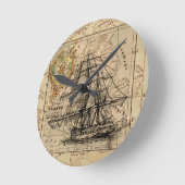 Horloge Ronde Antique Old General France (Angle)