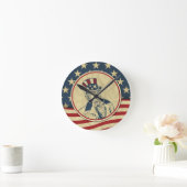 Horloge Ronde antique oncle sam (Maison)