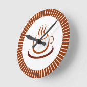 Horloge Ronde Any Time Is Coffee Time (Angle)