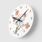 Horloge Ronde Apparence en cuivre incorporé (Angle)